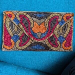 Colorful Beaded Clutch